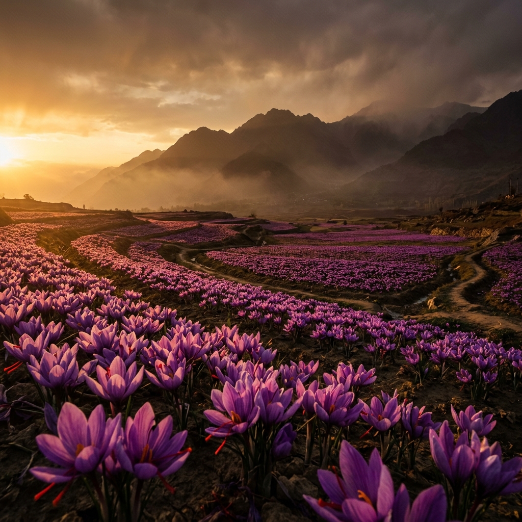 Pampore Saffron from Kashmir Valley